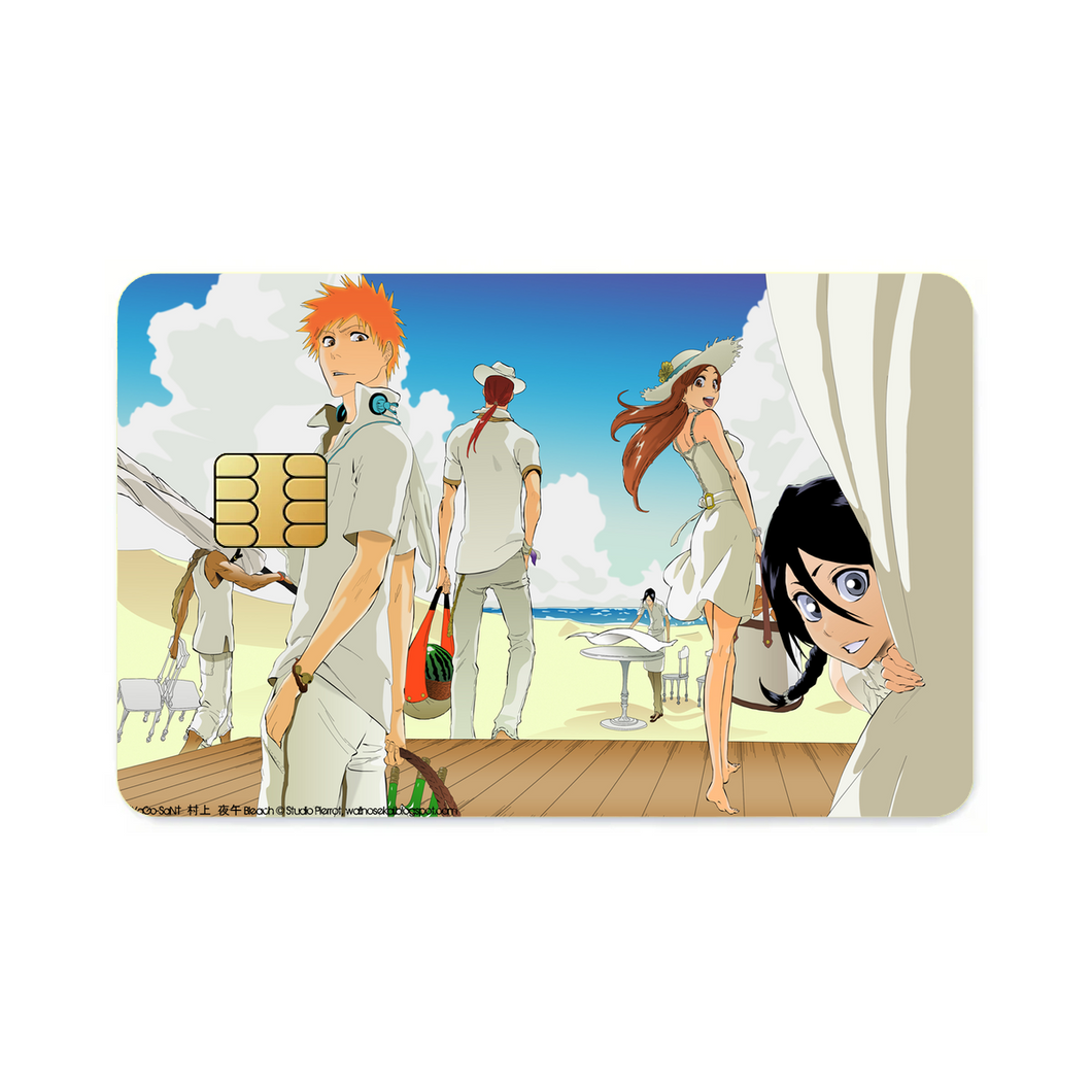 Bleach Ichigo Kurosaki, Rukia Kuchiki, Renji Abarai, Orihime Inoue, Yasutora Sado  Credit Card Skins (4-in-1 Pack)