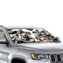 Load image into Gallery viewer, Bleach Renji Abarai, Kenpachi Zaraki  Car Sunshade
