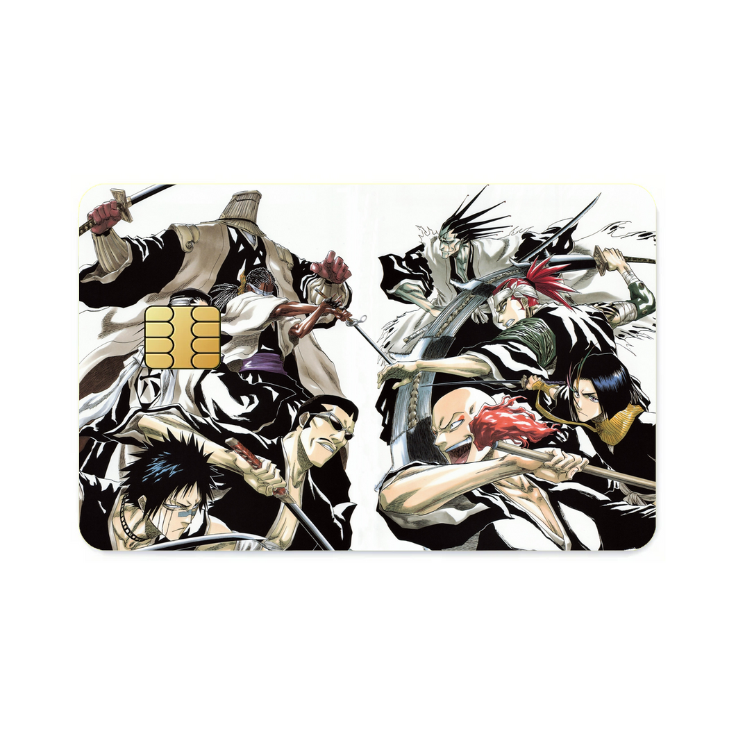 Bleach Renji Abarai, Kenpachi Zaraki  Credit Card Skins (4-in-1 Pack)