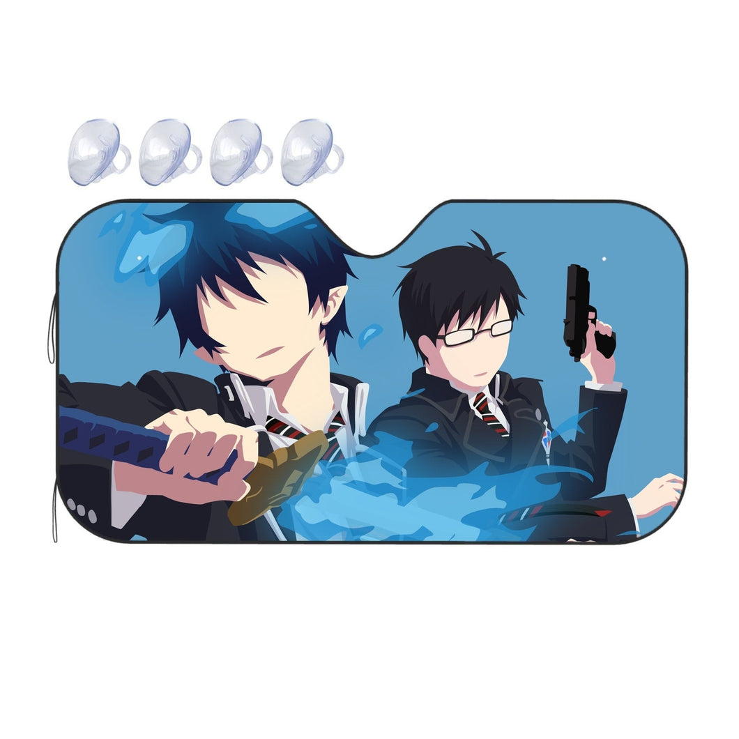 Blue Exorcist Rin Okumura, Yukio Okumura  Car Sunshade