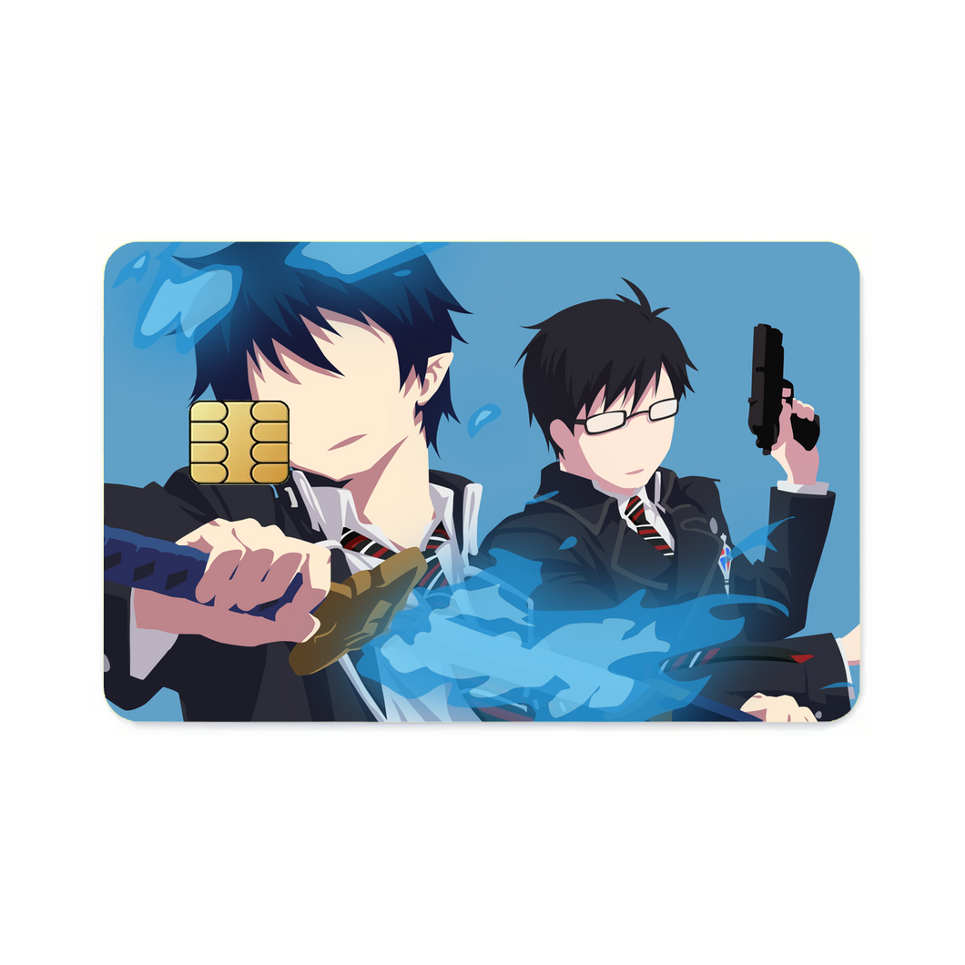Blue Exorcist Rin Okumura, Yukio Okumura  Credit Card Skins (4-in-1 Pack)