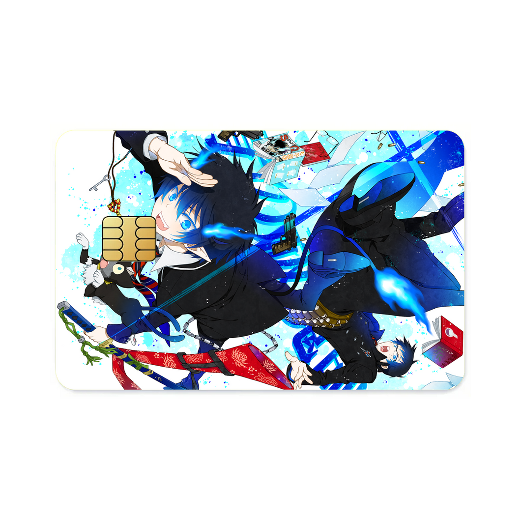 Blue Exorcist Rin Okumura, Yukio Okumura  Credit Card Skins (4-in-1 Pack)