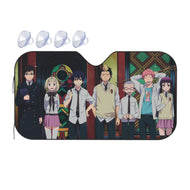 Blue Exorcist Rin Okumura, Yukio Okumura, Kuro, Shiemi Moriyama  Car Sunshade