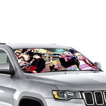 Load image into Gallery viewer, Blue Exorcist Rin Okumura, Yukio Okumura, Kuro, Shiemi Moriyama  Car Sunshade
