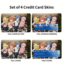 Load image into Gallery viewer, Bocchi the Rock  Credit Card Skins (4-in-1 Pack)
