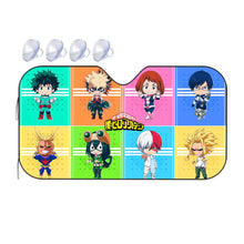 Load image into Gallery viewer, Boku No Hero Academia Chibis  Car Sunshade
