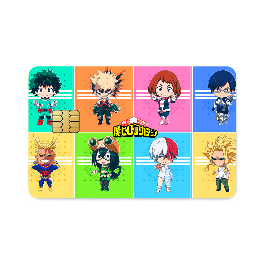 Boku No Hero Academia Chibis  Credit Card Skins (4-in-1 Pack)