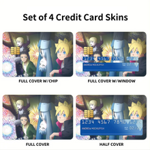 Load image into Gallery viewer, Boruto and friends Credit Card Skins (4-in-1 Pack)
