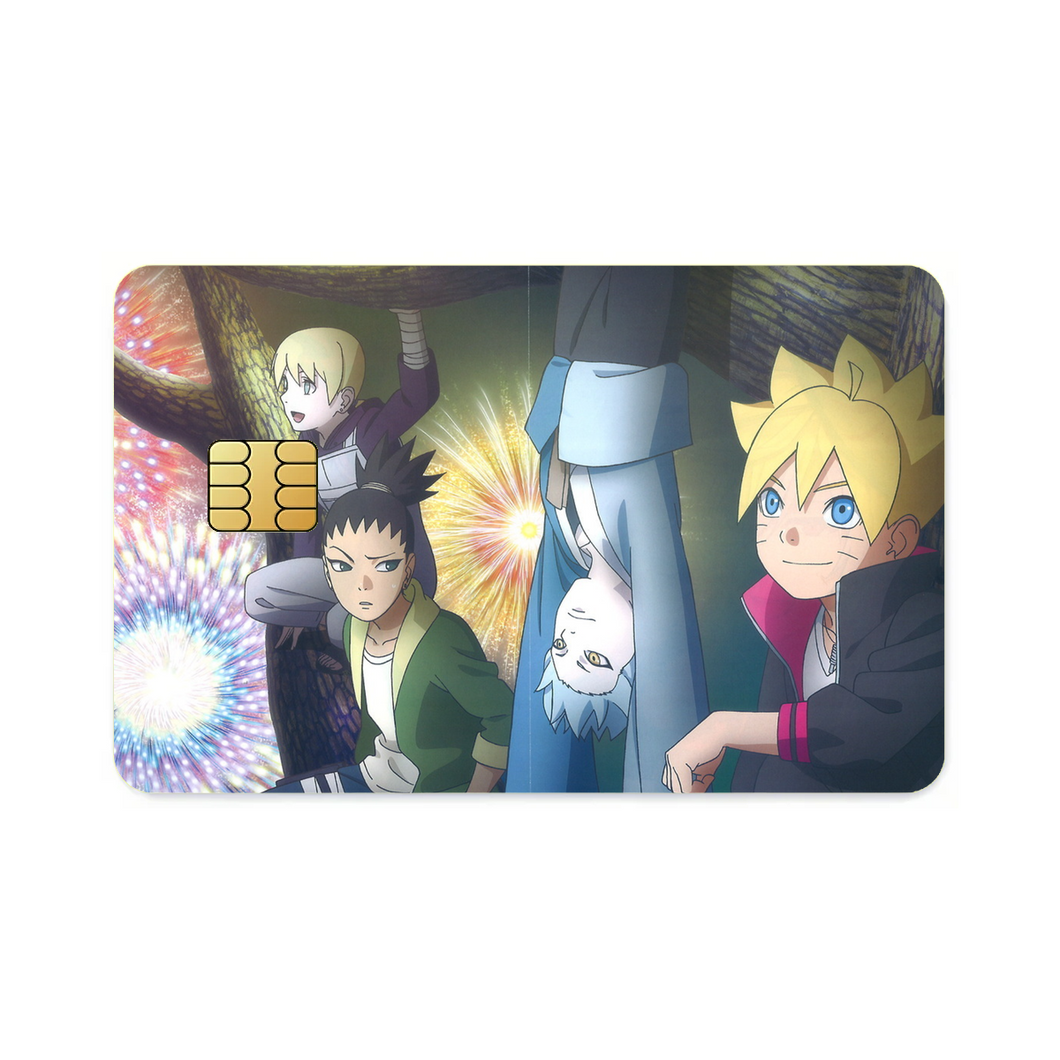 Boruto and friends Credit Card Skins (4-in-1 Pack)