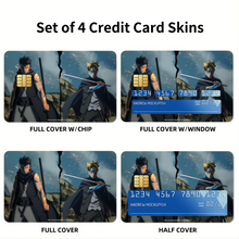 Load image into Gallery viewer, Boruto and Kawaki  Credit Card Skins (4-in-1 Pack)
