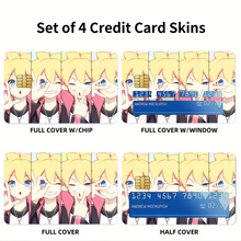 Load image into Gallery viewer, Boruto  Credit Card Skins (4-in-1 Pack)
