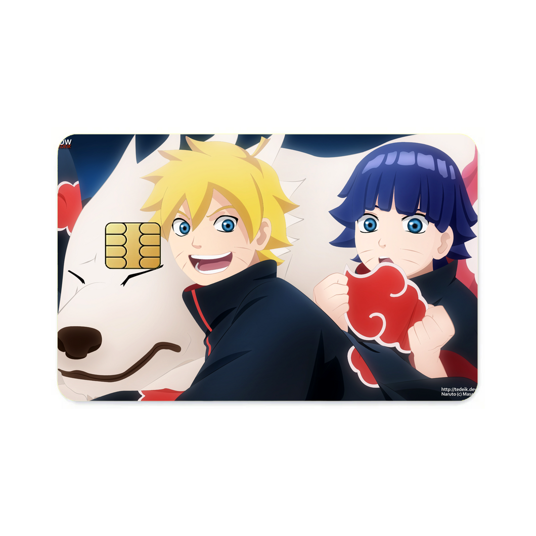 Boruto, Himawari & Akamaru  Credit Card Skins (4-in-1 Pack)