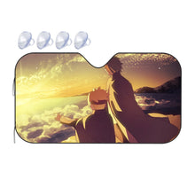Load image into Gallery viewer, Boruto with his mentor watching the sunrise  Car Sunshade
