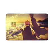 Boruto with his mentor watching the sunrise  Credit Card Skins (4-in-1 Pack)