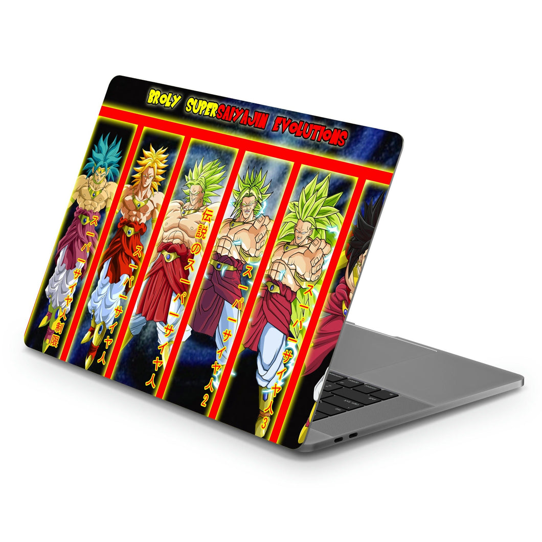 Broly Supersaiyajin Evolutions  Macbook Skin