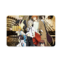 Load image into Gallery viewer, Bungou Stray Dogs Osamu Dazai, Atsushi Nakajima, Ranpo Edogawa, Akiko Yosano, Doppo Kunikida  Credit Card Skins (4-in-1 Pack)
