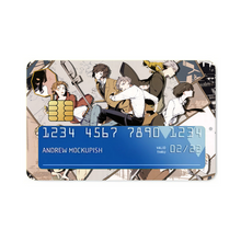 Load image into Gallery viewer, Bungou Stray Dogs Osamu Dazai, Atsushi Nakajima, Ranpo Edogawa, Akiko Yosano, Doppo Kunikida  Credit Card Skins (4-in-1 Pack)
