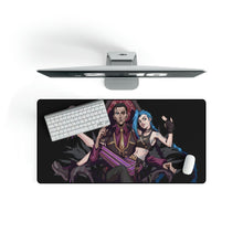 Load image into Gallery viewer, Arcane Jinx and Silco Mouse Pad (Desk Mat)
