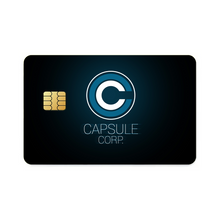 Load image into Gallery viewer, Capsule Corporation Credit Card Skins (4-in-1 Pack)
