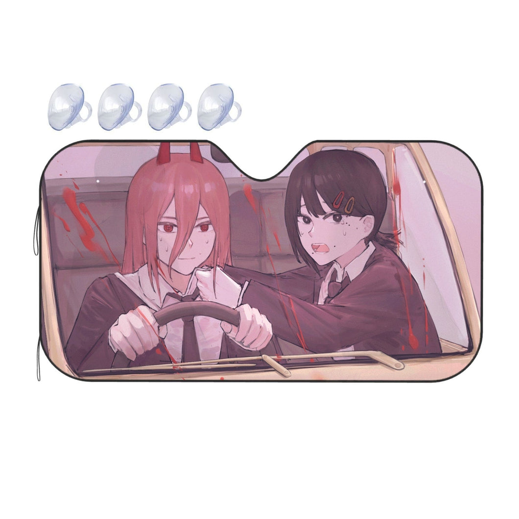 Chainsaw Man  Car Sunshade