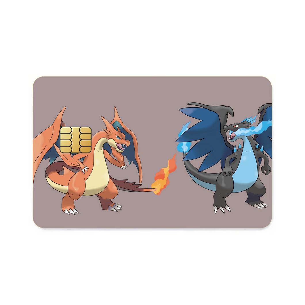 Charizard and Mega Charizard  Credit Card Skins (4-in-1 Pack)