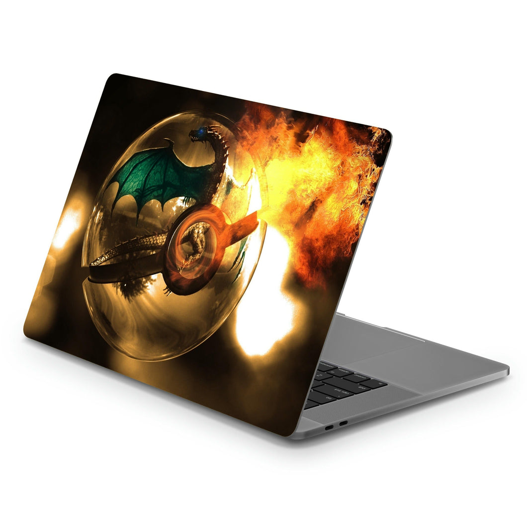 Charizard In Pokeball  Macbook Skin