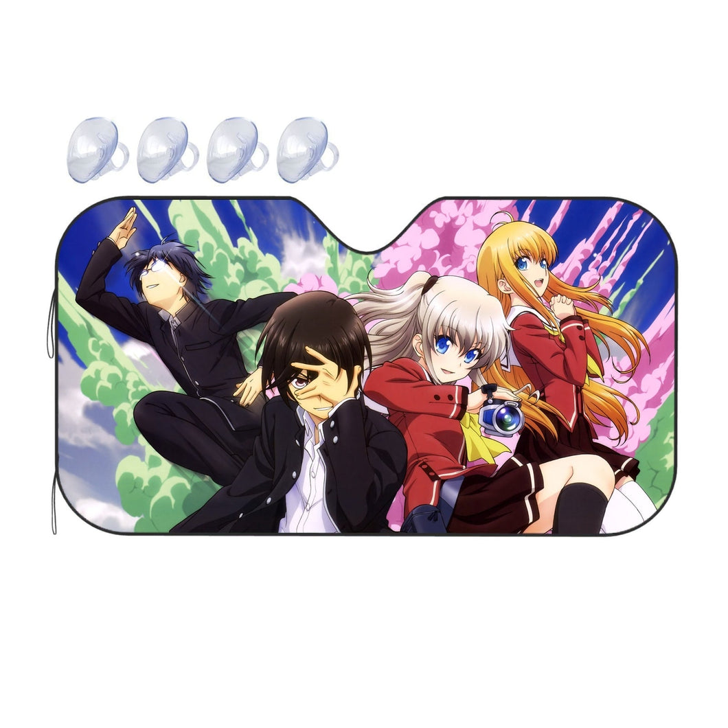 Charlotte (Anime) Main Members Car Sunshade