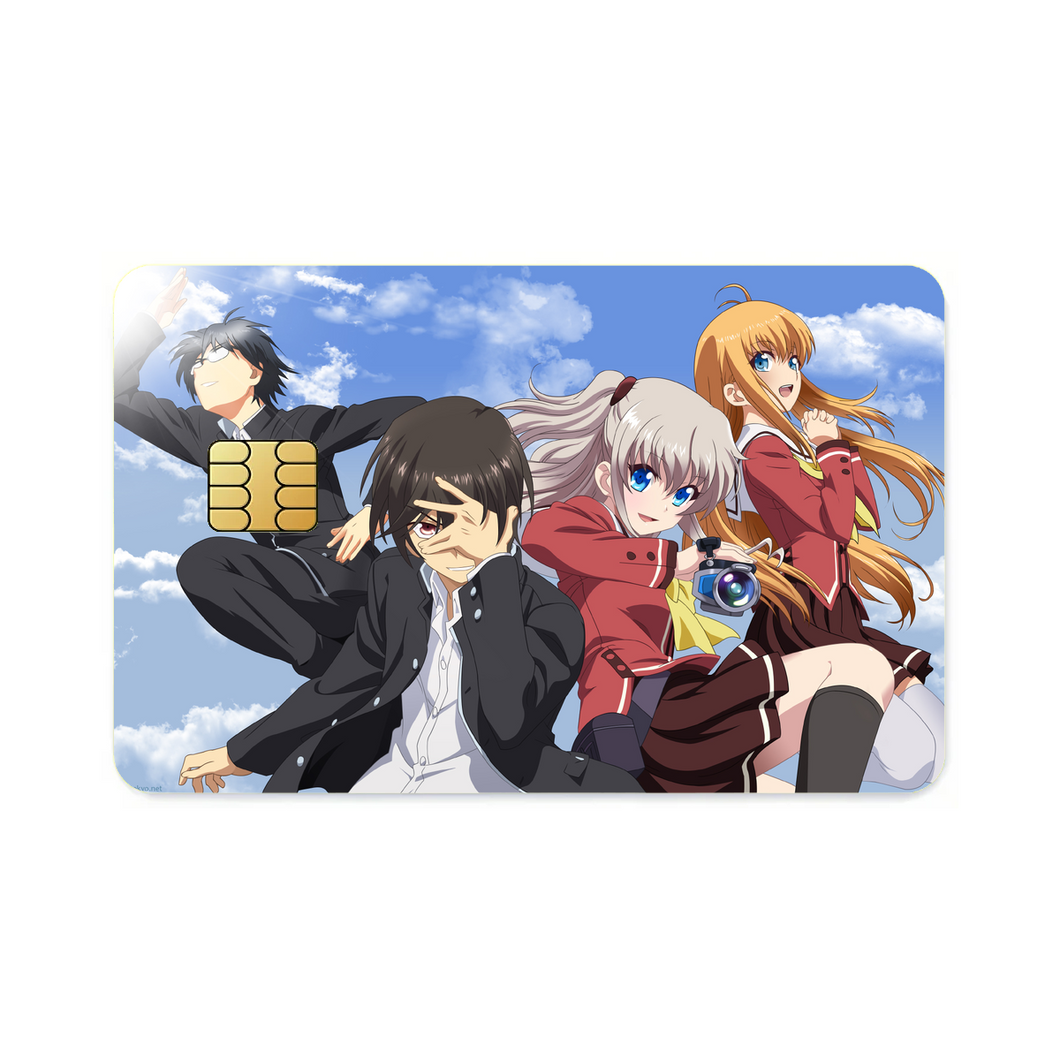 Charlotte (Anime) Main Members Credit Card Skins (4-in-1 Pack)