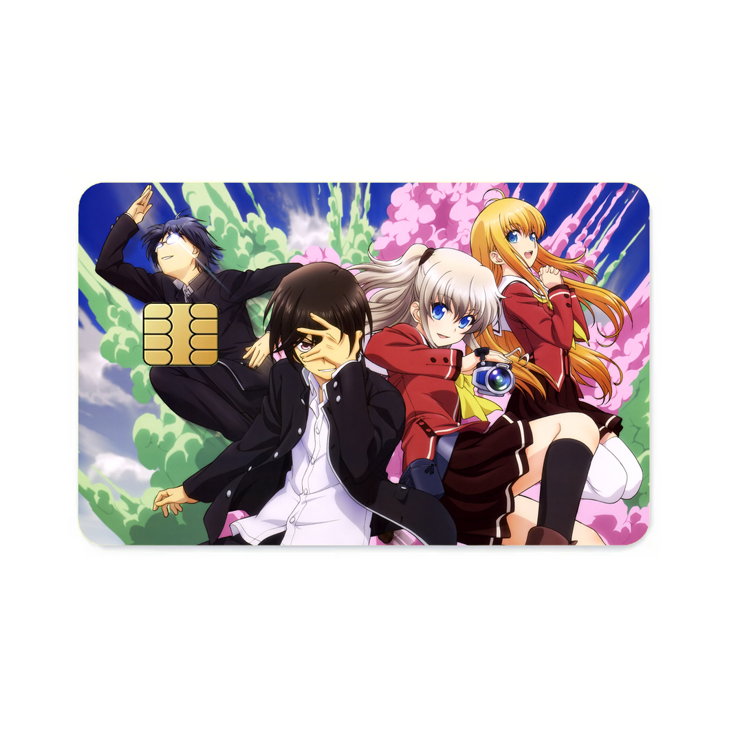 Charlotte (Anime) Main Members Credit Card Skins (4-in-1 Pack)