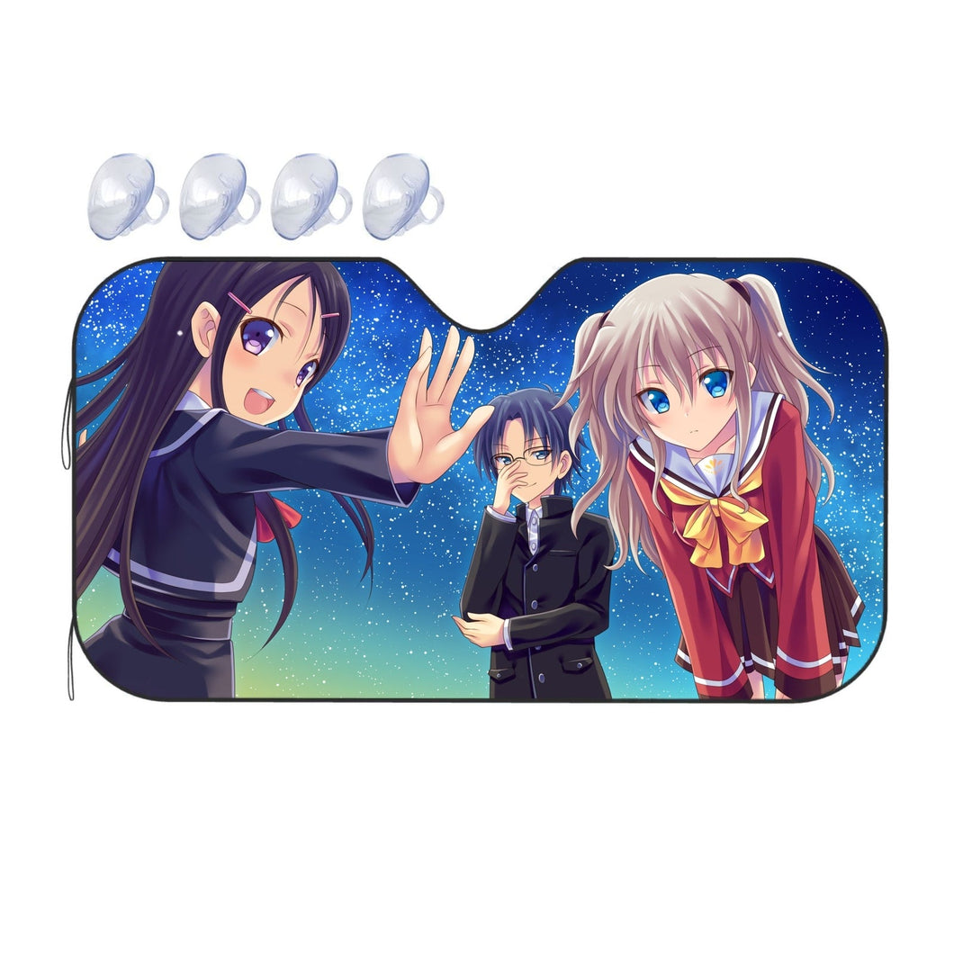 Charlotte Nao Tomori, Ayumi Otosaka, Joujirou Takajou  Car Sunshade