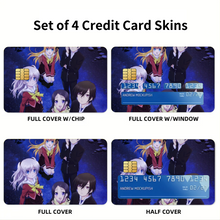 Load image into Gallery viewer, Charlotte Nao Tomori, Ayumi Otosaka, Joujirou Takajou, Yusa Kurobane  Credit Card Skins (4-in-1 Pack)

