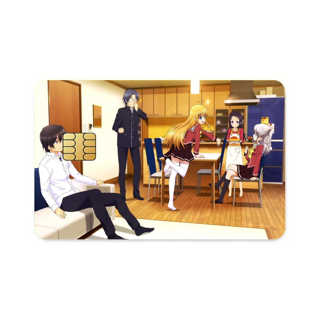 Charlotte Nao Tomori, Ayumi Otosaka, Joujirou Takajou, Yusa Kurobane  Credit Card Skins (4-in-1 Pack)