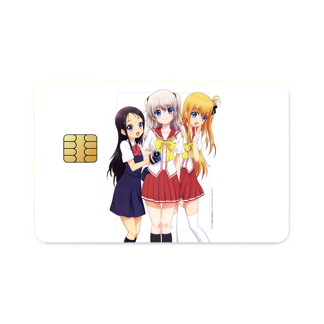 Charlotte Nao Tomori, Ayumi Otosaka, Yusa Kurobane  Credit Card Skins (4-in-1 Pack)