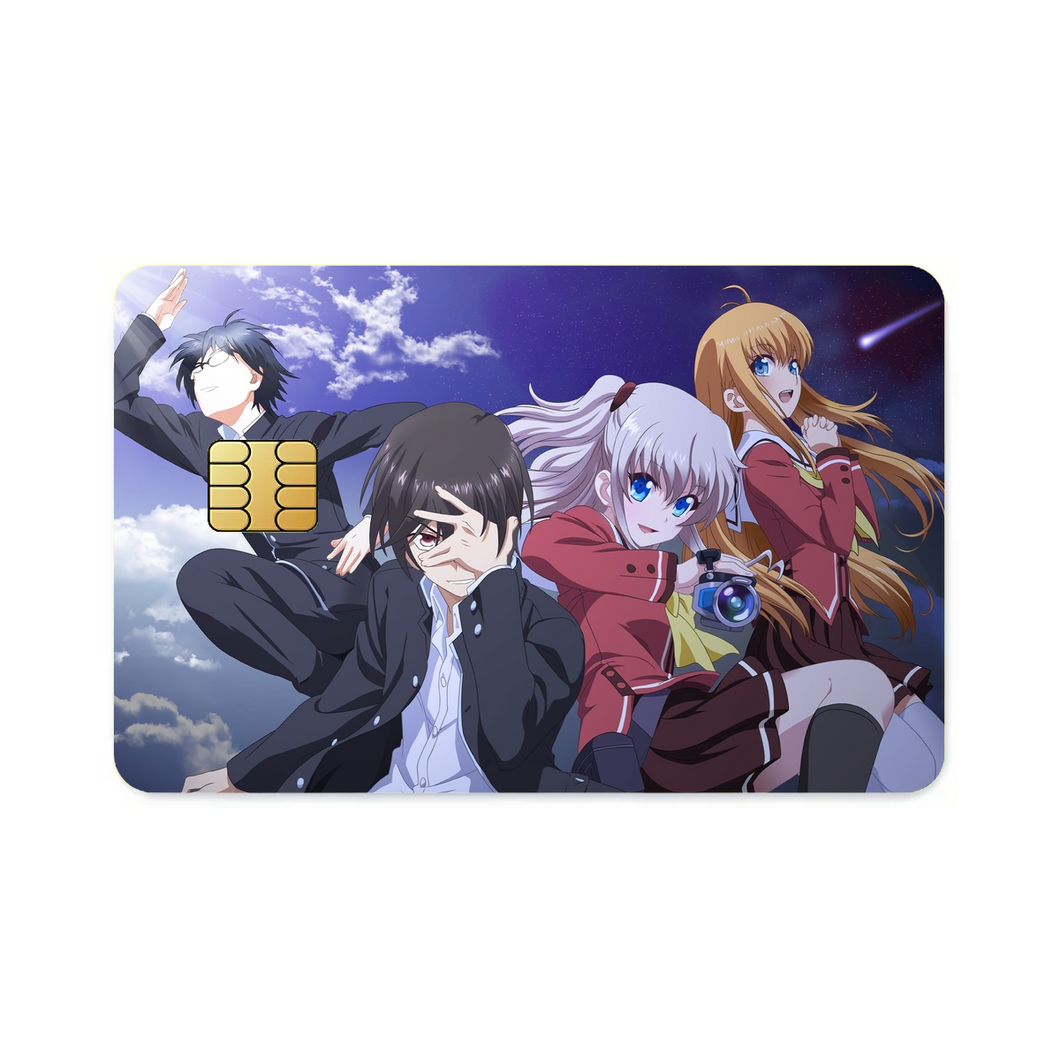 Charlotte Nao Tomori, Joujirou Takajou, Yusa Kurobane  Credit Card Skins (4-in-1 Pack)