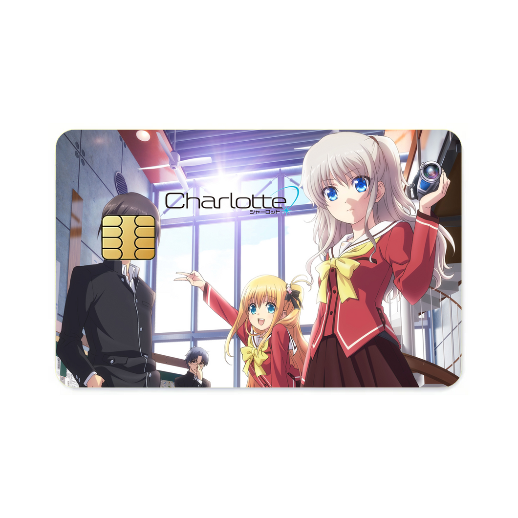 Charlotte Nao Tomori, Joujirou Takajou, Yusa Kurobane  Credit Card Skins (4-in-1 Pack)