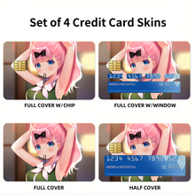 Load image into Gallery viewer, Chika Fujiwara  Credit Card Skins (4-in-1 Pack)
