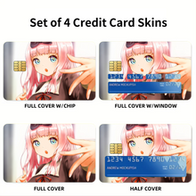 Load image into Gallery viewer, Chika Fujiwara Credit Card Skins (4-in-1 Pack)
