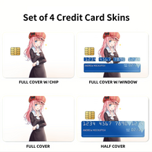 Load image into Gallery viewer, Chika Fujiwara  Credit Card Skins (4-in-1 Pack)
