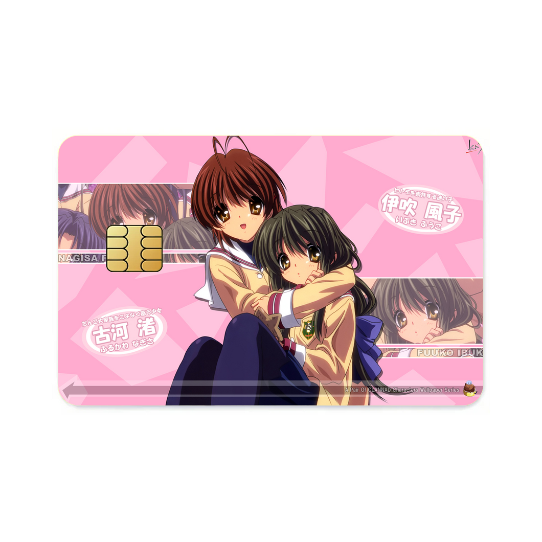 Clannad Nagisa Furukawa, Fuuko Ibuki  Credit Card Skins (4-in-1 Pack)