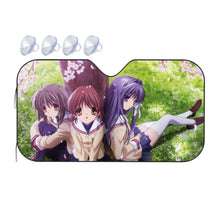 Load image into Gallery viewer, Clannad Nagisa Furukawa, Kyou Fujibayashi, Fuuko Ibuki  Car Sunshade
