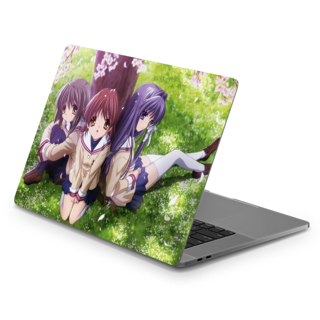 Clannad Nagisa Furukawa, Kyou Fujibayashi, Fuuko Ibuki  Macbook Skin