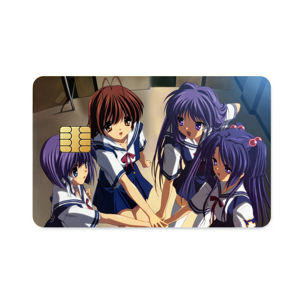 Clannad Nagisa Furukawa, Kyou Fujibayashi, Kotomi Ichinose, Ryou Fujibayashi  Credit Card Skins (4-in-1 Pack)