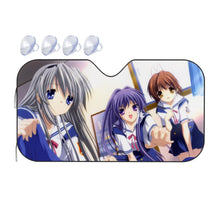 Load image into Gallery viewer, Clannad Nagisa Furukawa, Tomoyo Sakagami, Kyou Fujibayashi  Car Sunshade
