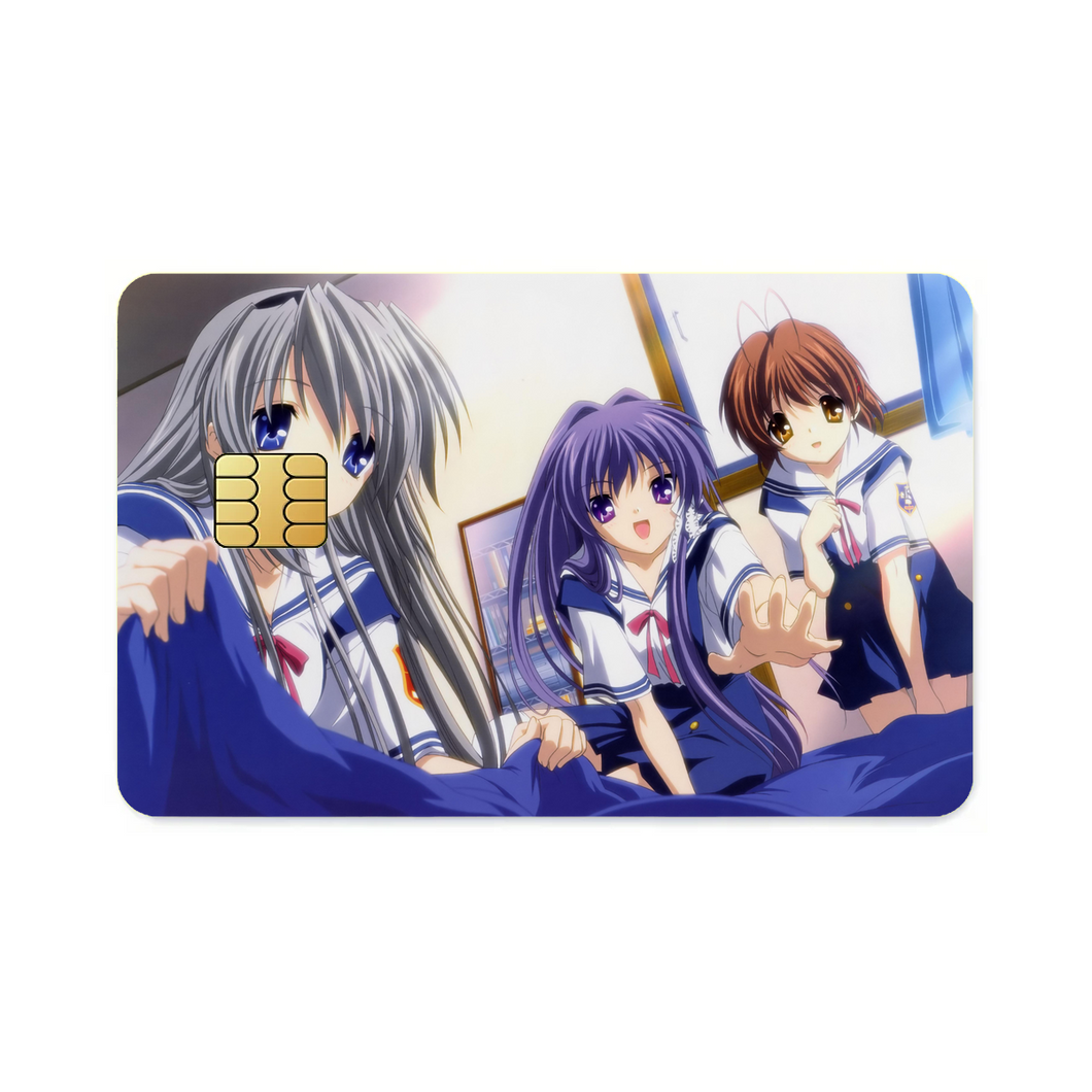 Clannad Nagisa Furukawa, Tomoyo Sakagami, Kyou Fujibayashi  Credit Card Skins (4-in-1 Pack)