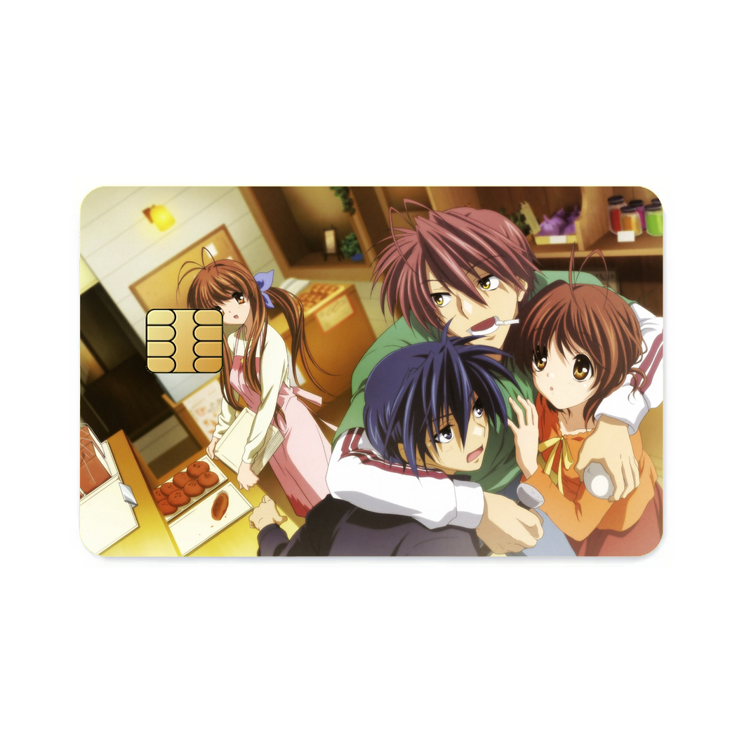 Clannad Tomoya Okazaki, Nagisa Furukawa, Akio Furukawa, Sanae Furukawa  Credit Card Skins (4-in-1 Pack)