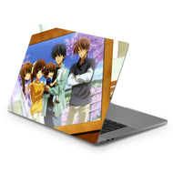 Clannad Tomoya Okazaki, Nagisa Furukawa, Akio Furukawa, Sanae Furukawa  Macbook Skin