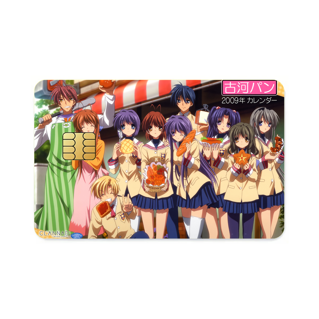 Clannad Tomoya Okazaki, Nagisa Furukawa, Tomoyo Sakagami, Kyou Fujibayashi, Fuuko Ibuki  Credit Card Skins (4-in-1 Pack)