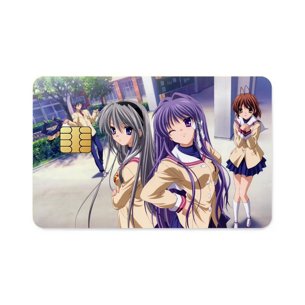 Clannad Tomoya Okazaki, Nagisa Furukawa, Tomoyo Sakagami, Kyou Fujibayashi, Youhei Sunohara  Credit Card Skins (4-in-1 Pack)