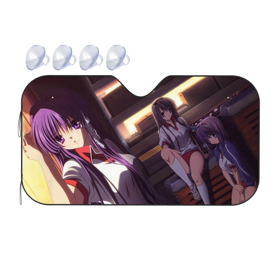 Clannad Tomoyo Sakagami, Kyou Fujibayashi, Ryou Fujibayashi  Car Sunshade
