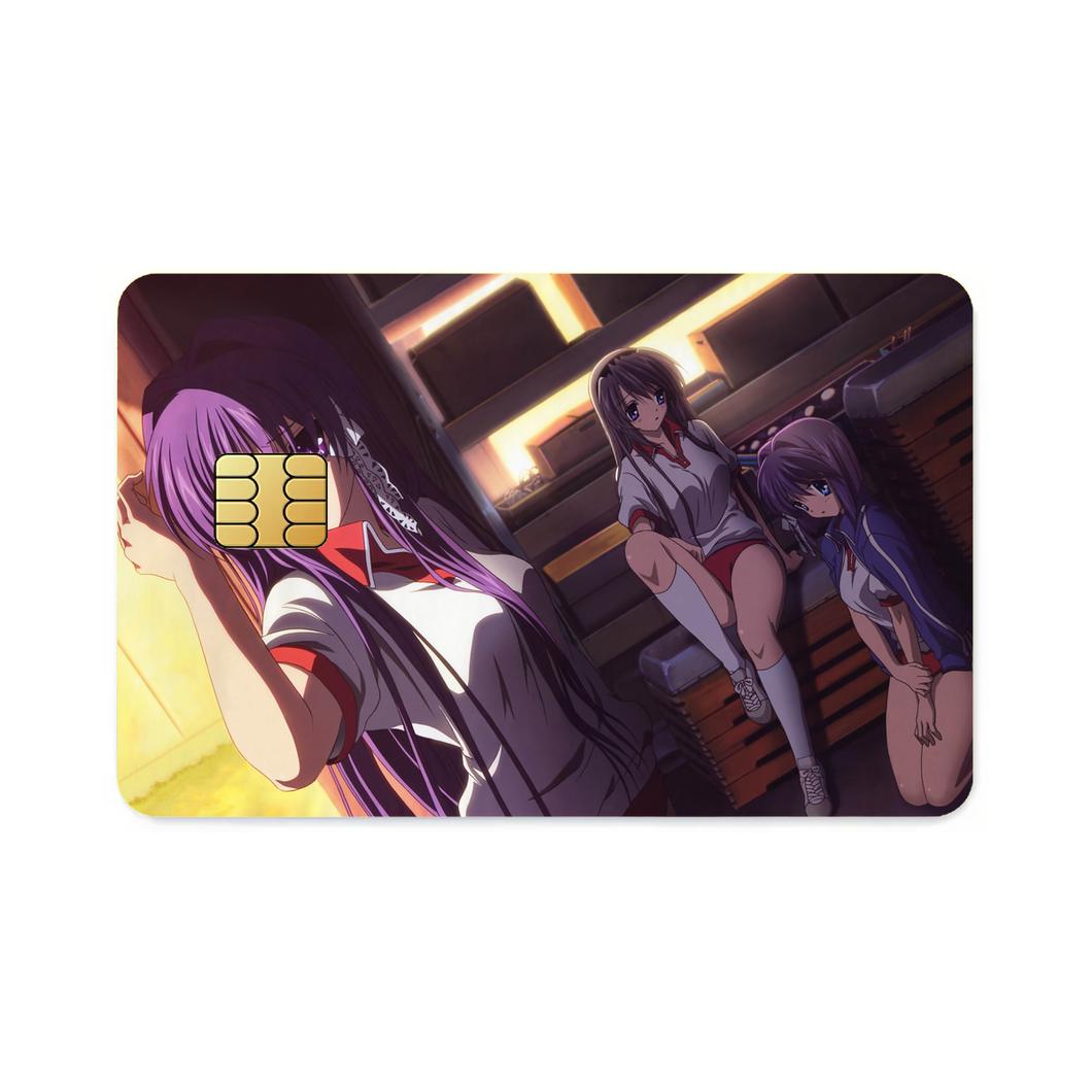 Clannad Tomoyo Sakagami, Kyou Fujibayashi, Ryou Fujibayashi  Credit Card Skins (4-in-1 Pack)